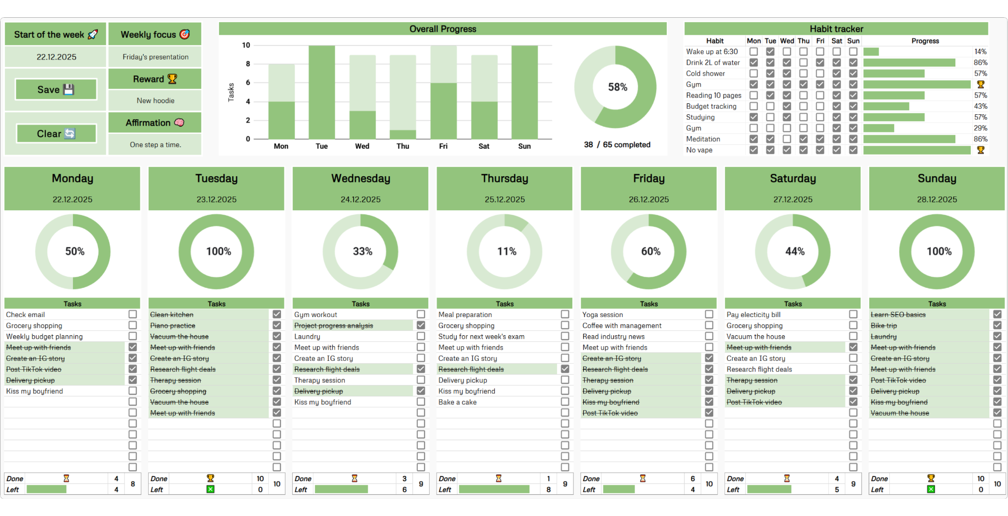 Weekly Planner preview